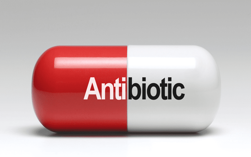 Antibiotic production from bacterial metabolism